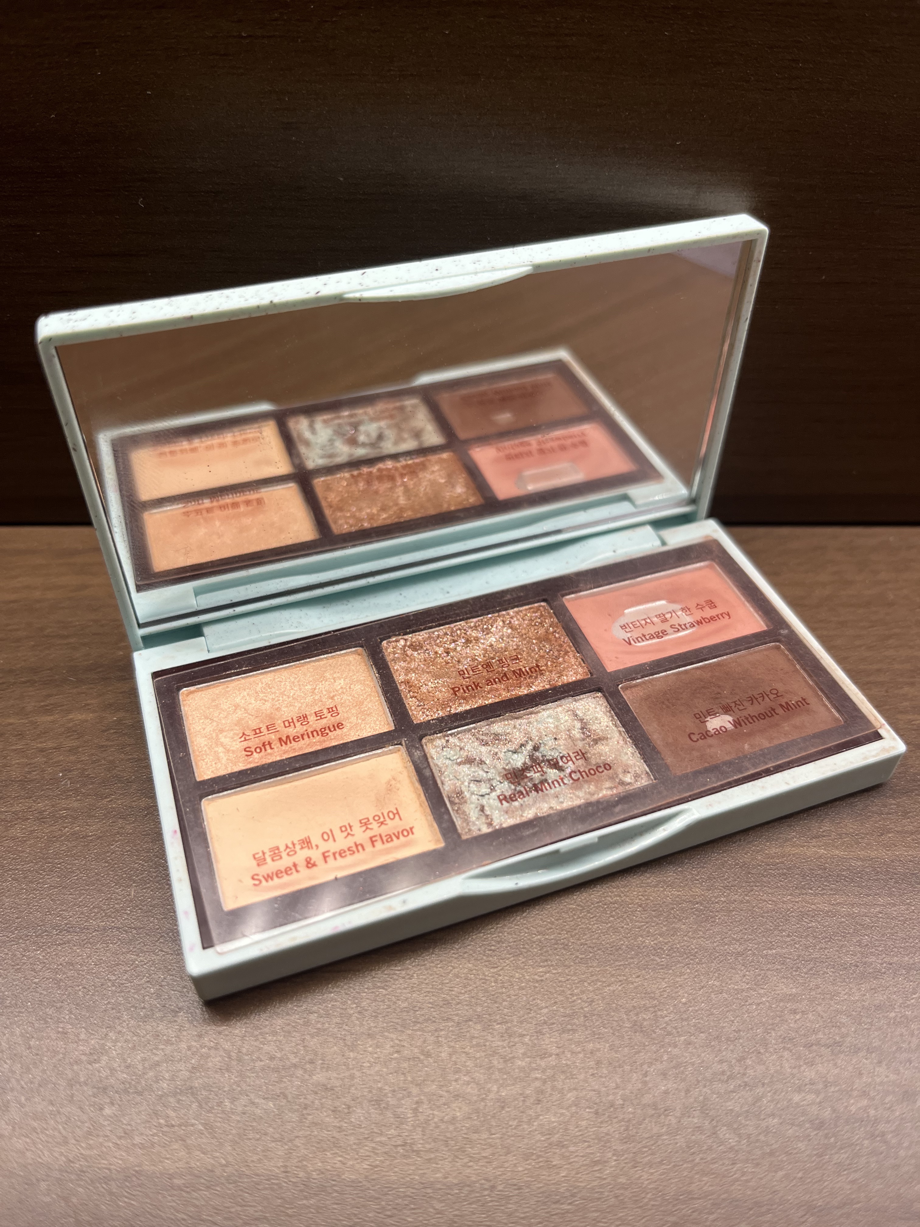 プレイカラーアイズミニ　チョコミント/ETUDE/アイシャドウパレットを使ったクチコミ（1枚目）