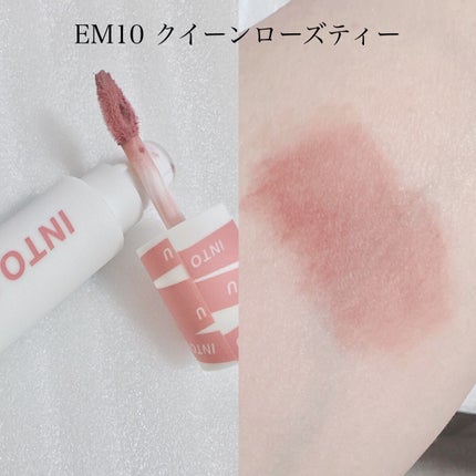 スーパーマットリップ&チークマッド/INTO U/口紅を使ったクチコミ(2枚目)