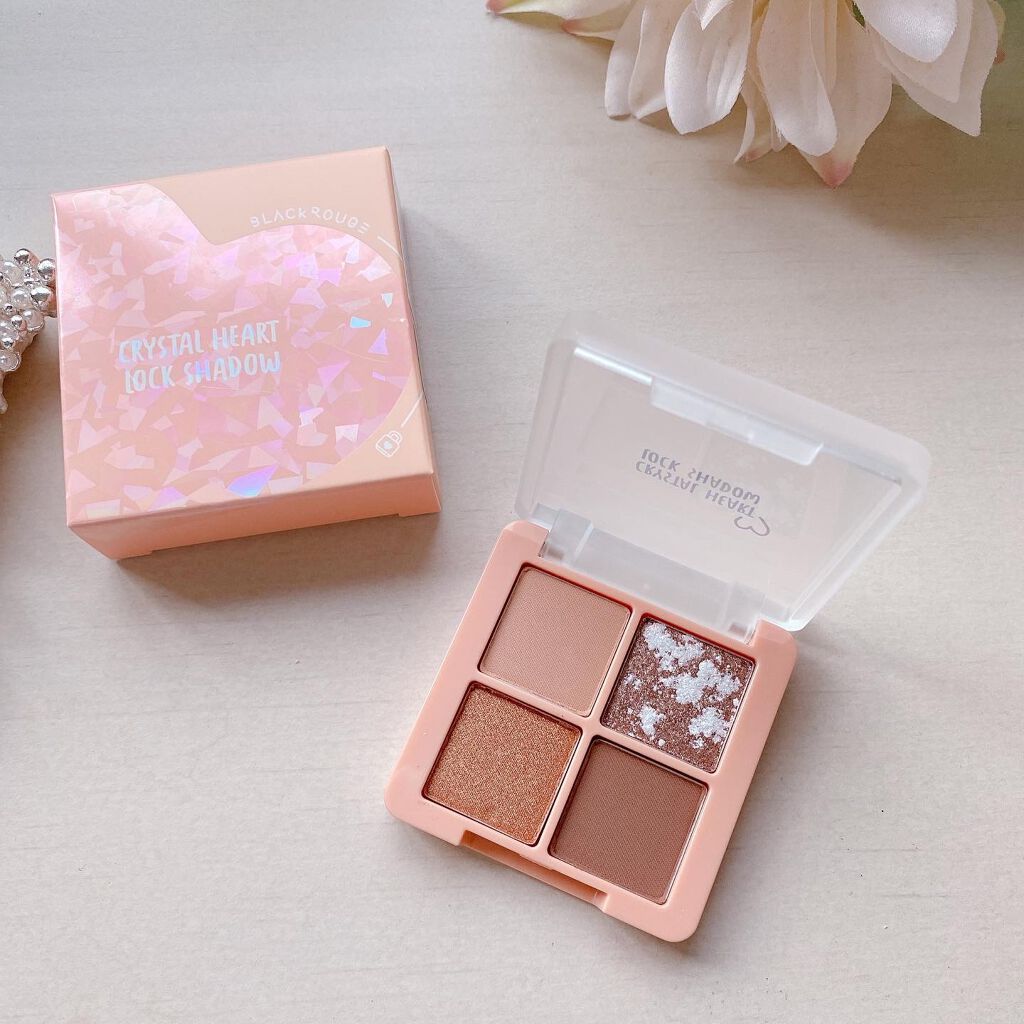 クリスタルハートロックシャドウ/BLACK ROUGE/アイシャドウパレットを使ったクチコミ（3枚目）
