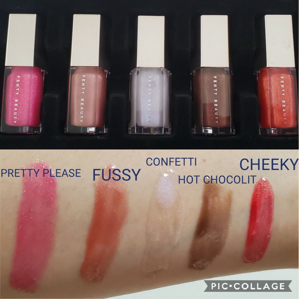GLOSSY POSSE MINI GLOSS BOMB COLLECTION/FENTY BEAUTY BY RIHANNA/リップグロスを使ったクチコミ(3枚目)