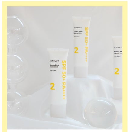 2番 うるツヤ仕上げUVクリーム/numbuzin/日焼け止め・UVケアを使ったクチコミ(1枚目)
