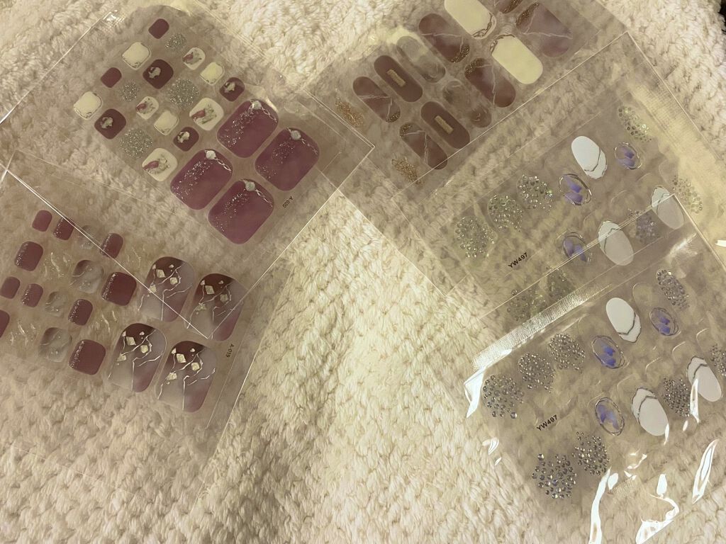 ネイルシール/Qoo10/ネイルシールを使ったクチコミ（3枚目）