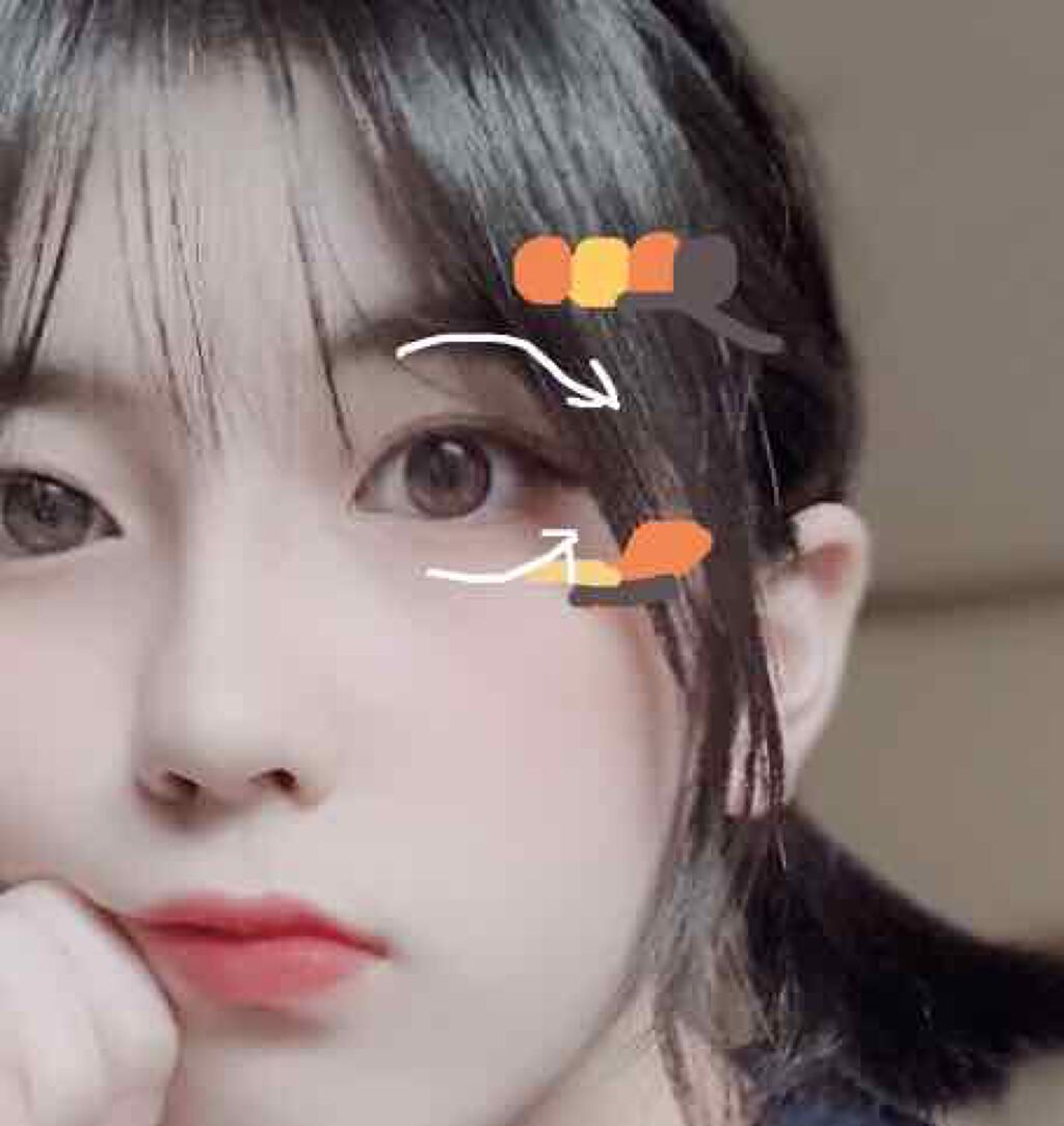 _욘히_ on LIPS 「【オレンジ韓国メイク記録用】#オレンジブラウンメイク#オレンジ..」(1枚目)