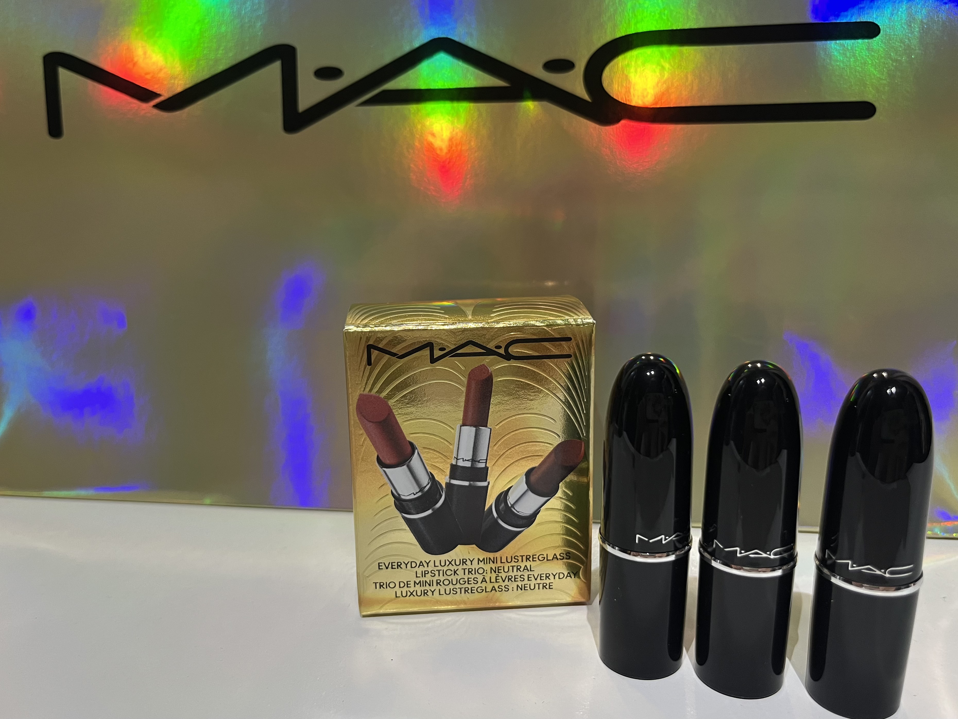 エブリデイ ラグジュアリー ミニ ラスターガラス リップスティック トリオ ニュートラル/M・A・C/メイクアップキットを使ったクチコミ（1枚目）