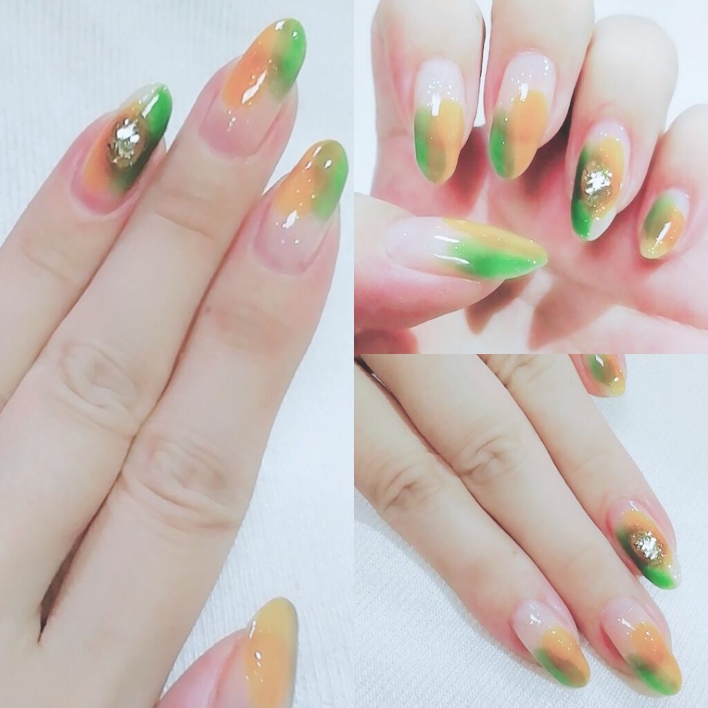 LJ  ジェルネイル トップコート オーロラ/セリア/ジェルネイルを使ったクチコミ（3枚目）