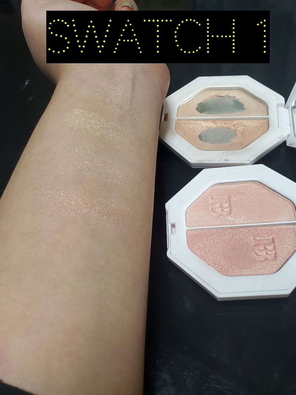 KILLAWATT FREESTYLE HIGHLIGHTER DUO/FENTY BEAUTY BY RIHANNA/パウダーハイライトを使ったクチコミ（2枚目）