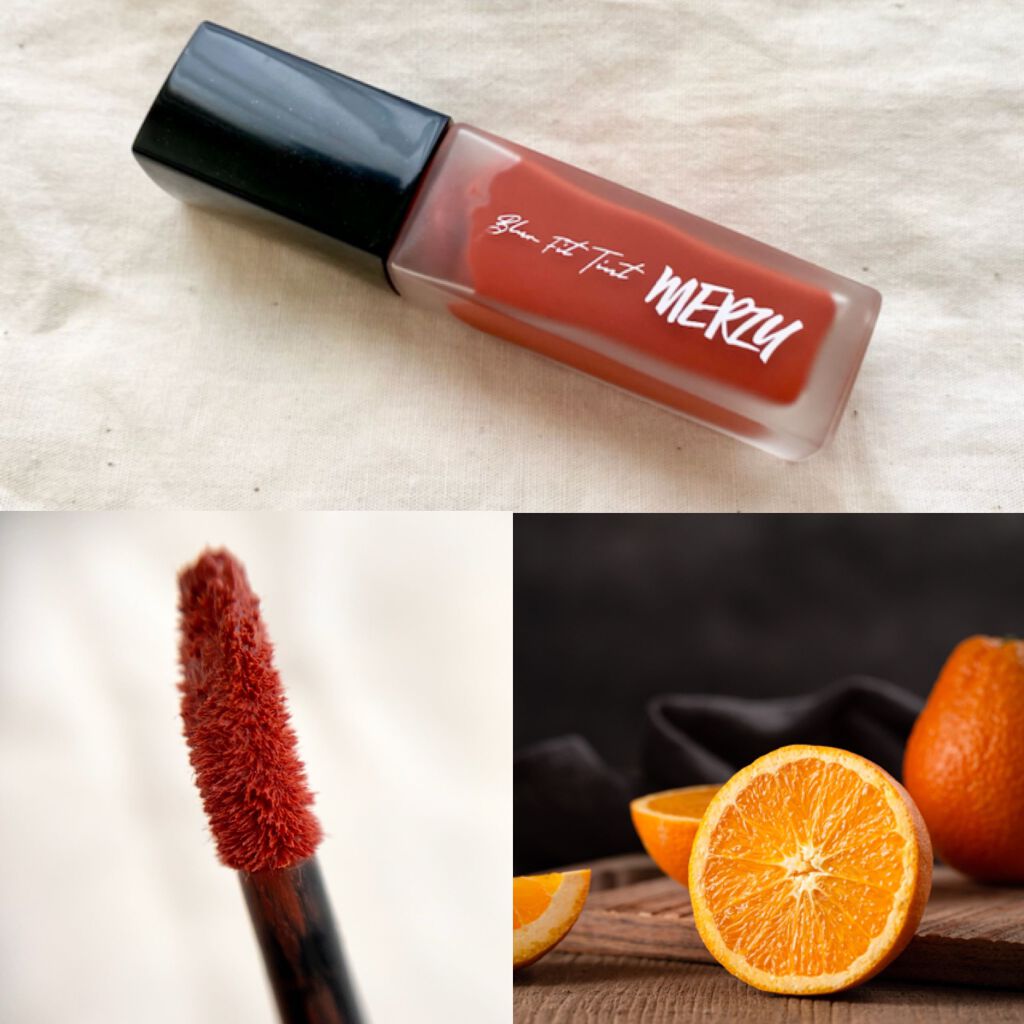 ブラー フィット ティント/MERZY/リップティントを使ったクチコミ（2枚目）