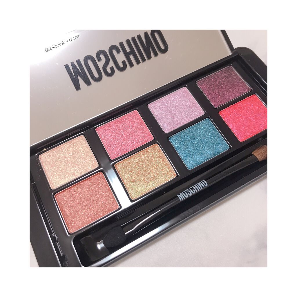 TONYMOLY MOSCHINO×TONYMOLY スーパービームアイパレットのクチコミ「
Qoo10で購入した韓国コスメ福袋に入っていたアイシャドウパレット。


最近アイシャドウは.....」（2枚目）