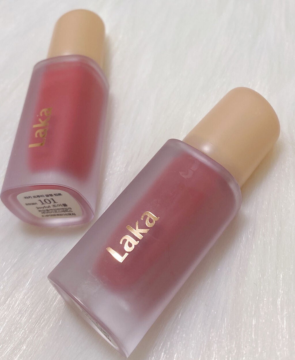 にゅん on LIPS 「プレオーダーで買ったLAKAのフルーティーグラムティント届いた..」(1枚目)