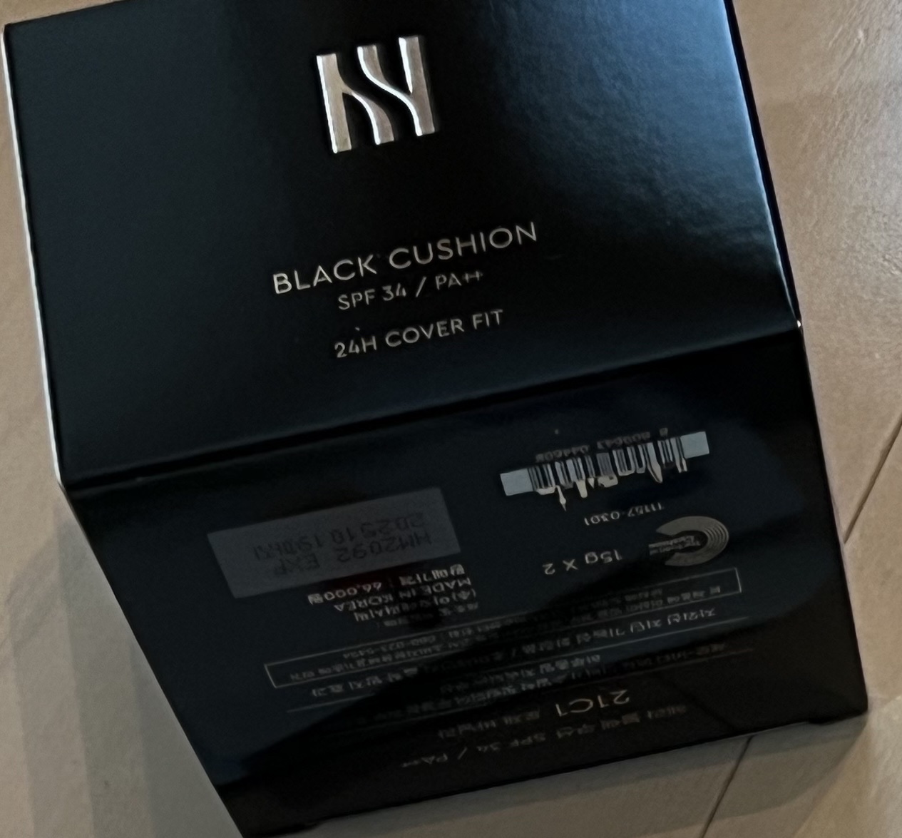 ブラック クッション 23C1 ピンクベージュ/HERA/クッションファンデーションを使ったクチコミ（3枚目）