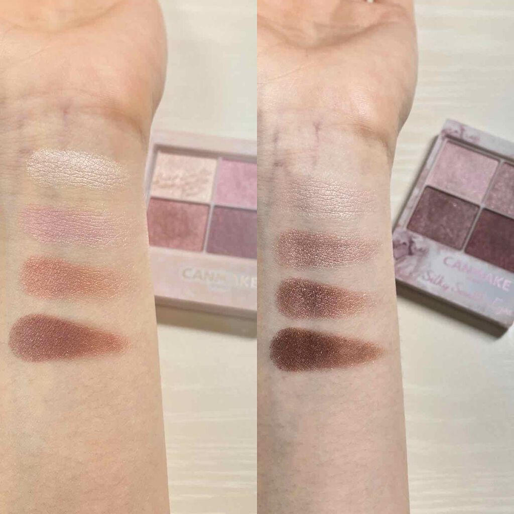 シルキースフレアイズ/キャンメイク/アイシャドウパレットを使ったクチコミ(3枚目)