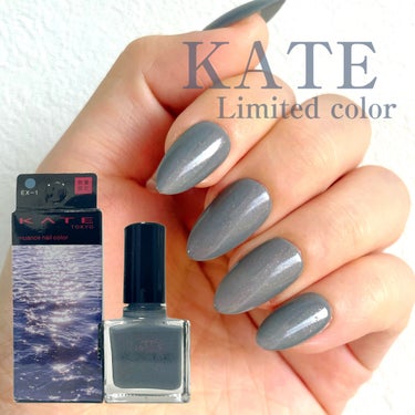 KATE ニュアンスネイルカラーのクチコミ「KATE
ニュアンスネイルカラー
EX-1
天の川

何気なくドラストで買ったケイト

今まで.....」（1枚目）