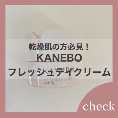 KANEBO フレッシュデイクリーム
(SPF15/PA+++)
¥6,600

乾燥肌の方必見！田中みな実さんが紹介したことでも話題になったクリーム。
 特徴は、赤ちゃんの肌に着目してカネボウが独自開