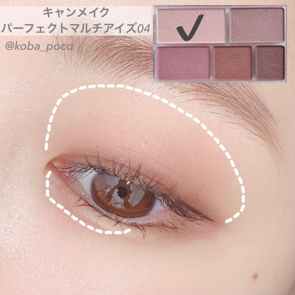 パーフェクトマルチアイズ/キャンメイク/アイシャドウパレットを使ったクチコミ(6枚目)