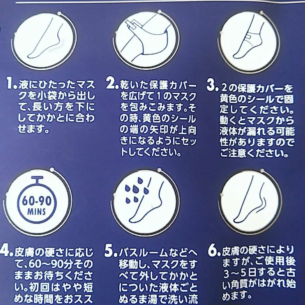 かかとピーリングマスク/ドクター・ショール/レッグ・フットケアを使ったクチコミ（2枚目）