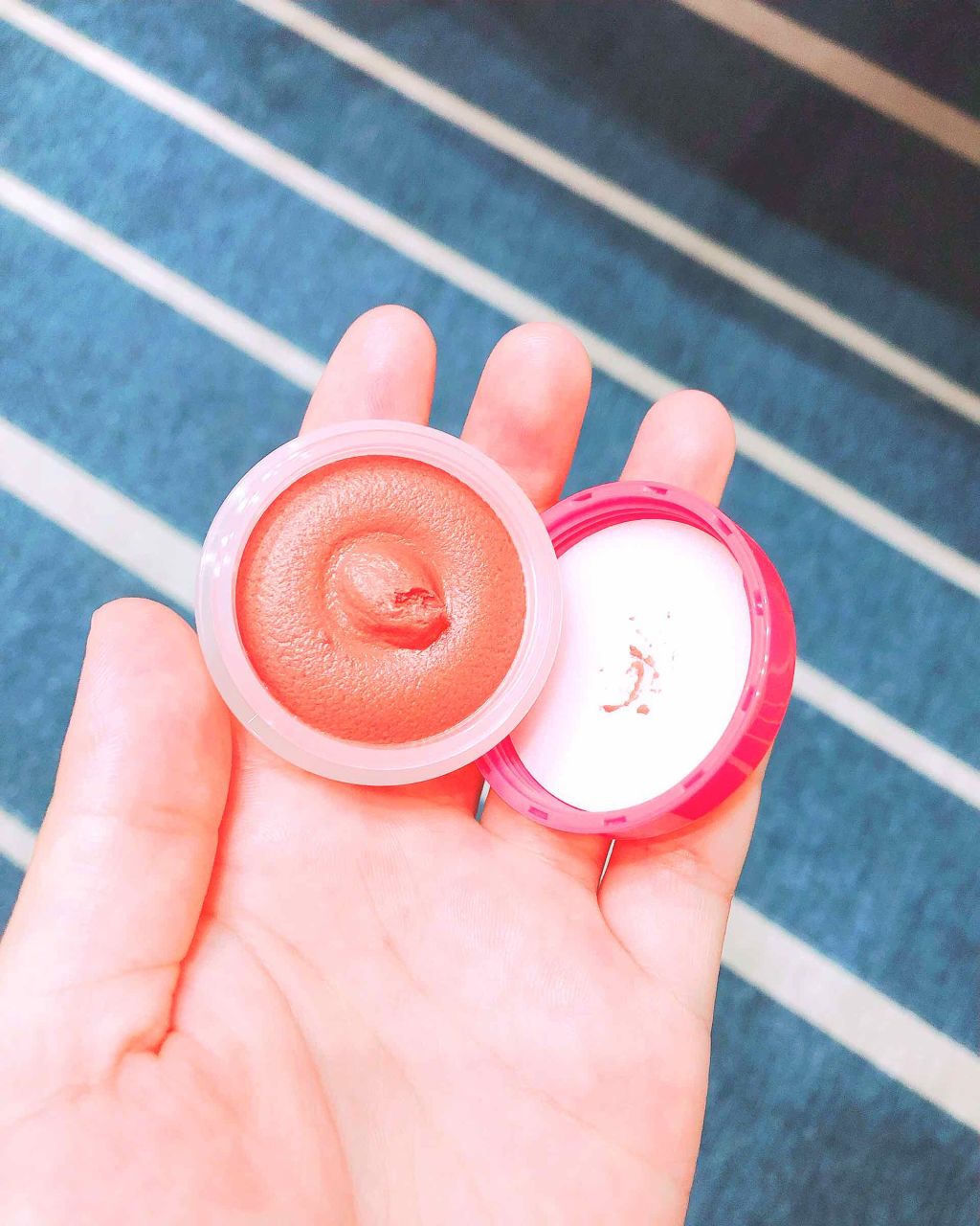 スフレチーク Souffle/DAISO/ジェル・クリームチークを使ったクチコミ(2枚目)