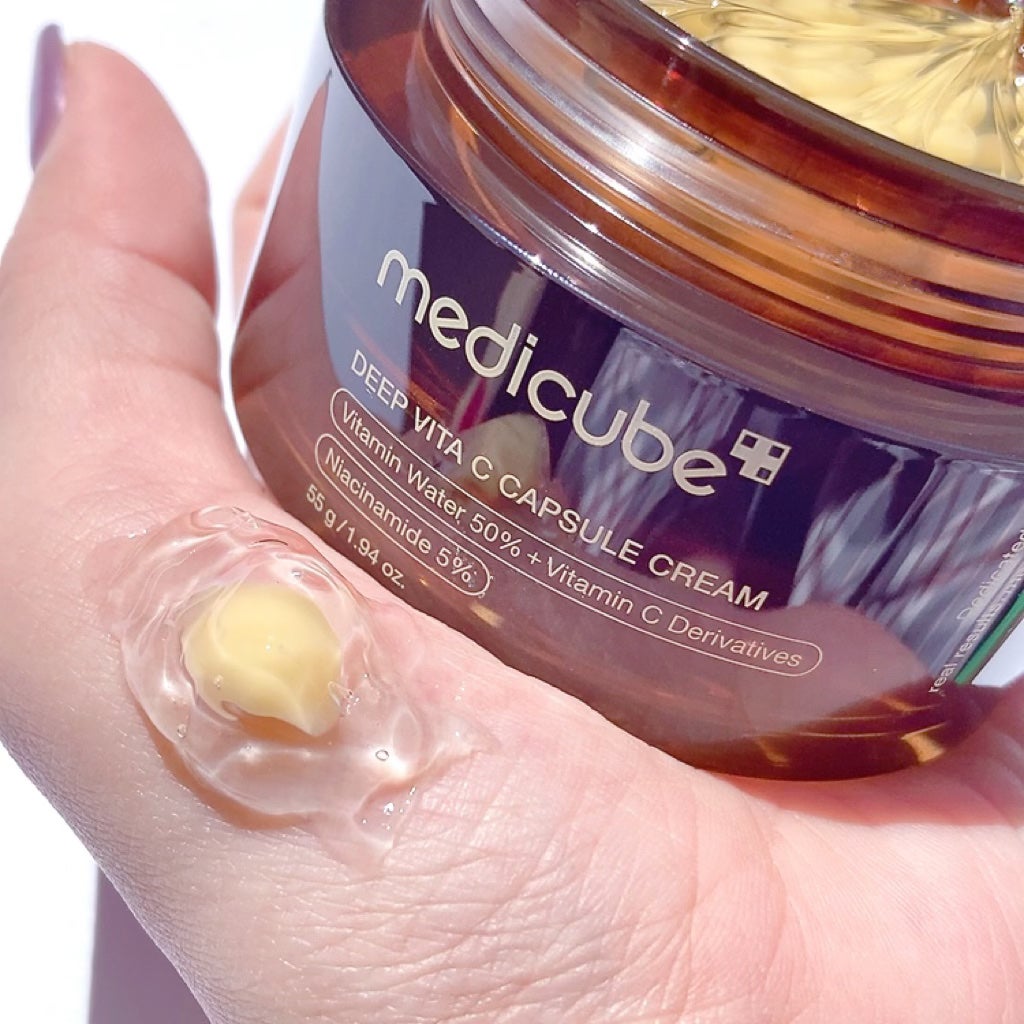 ディープビタCカプセルクリーム/MEDICUBE/フェイスクリームを使ったクチコミ(6枚目)