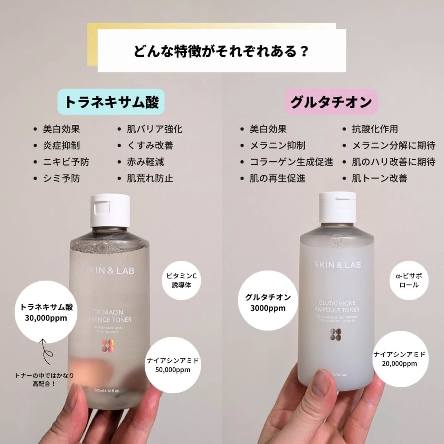 グルタチオンアンプルトナー/SKIN&LAB/化粧水を使ったクチコミ(3枚目)