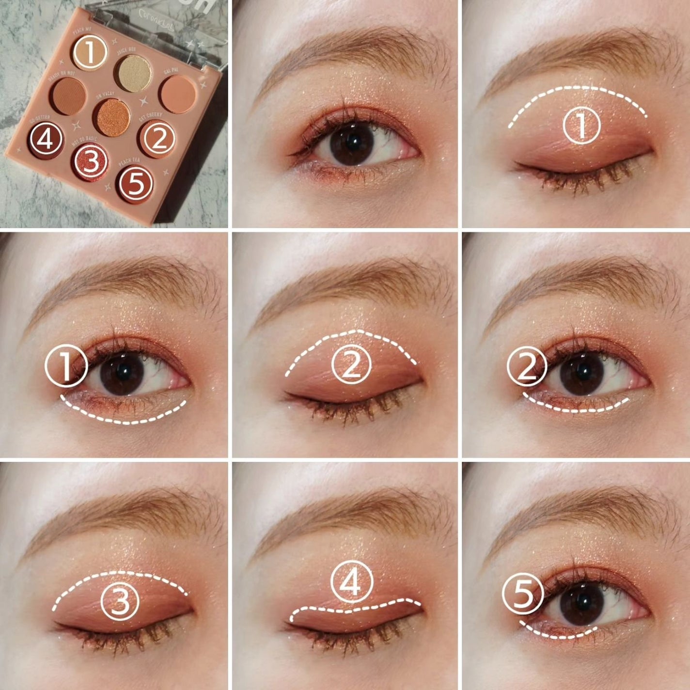 PEACH Out/ColourPop/アイシャドウパレットを使ったクチコミ(4枚目)