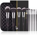 DUcareメイクブラシ 10本セット レザー風ポーチ付き
