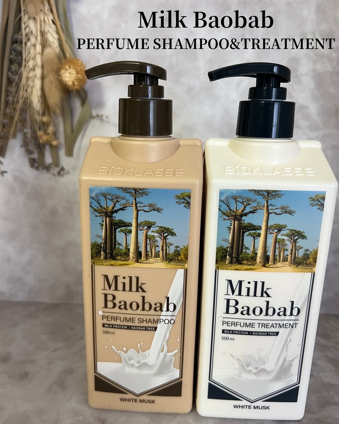 パフュームシャンプー/トリートメント (ホワイトムスク)/ミルクバオバブ/市販シャンプーを使ったクチコミ（1枚目）
