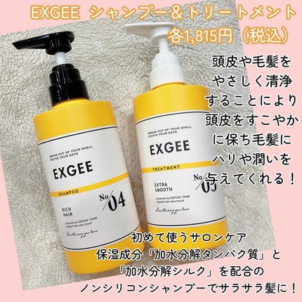 エグジー シャンプー/トリートメント/EXGEE/市販シャンプーを使ったクチコミ(2枚目)