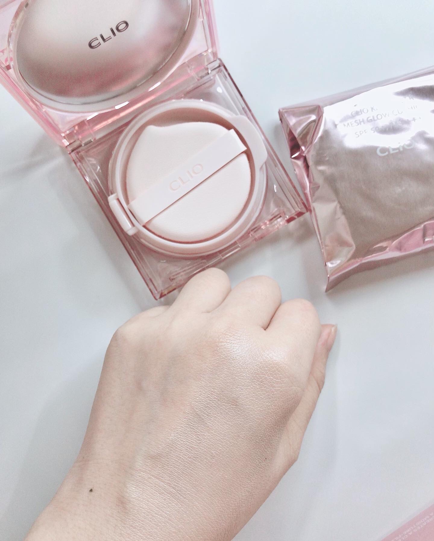 キル カバー メッシュ グロウ クッション/CLIO/クッションファンデーションを使ったクチコミ（3枚目）