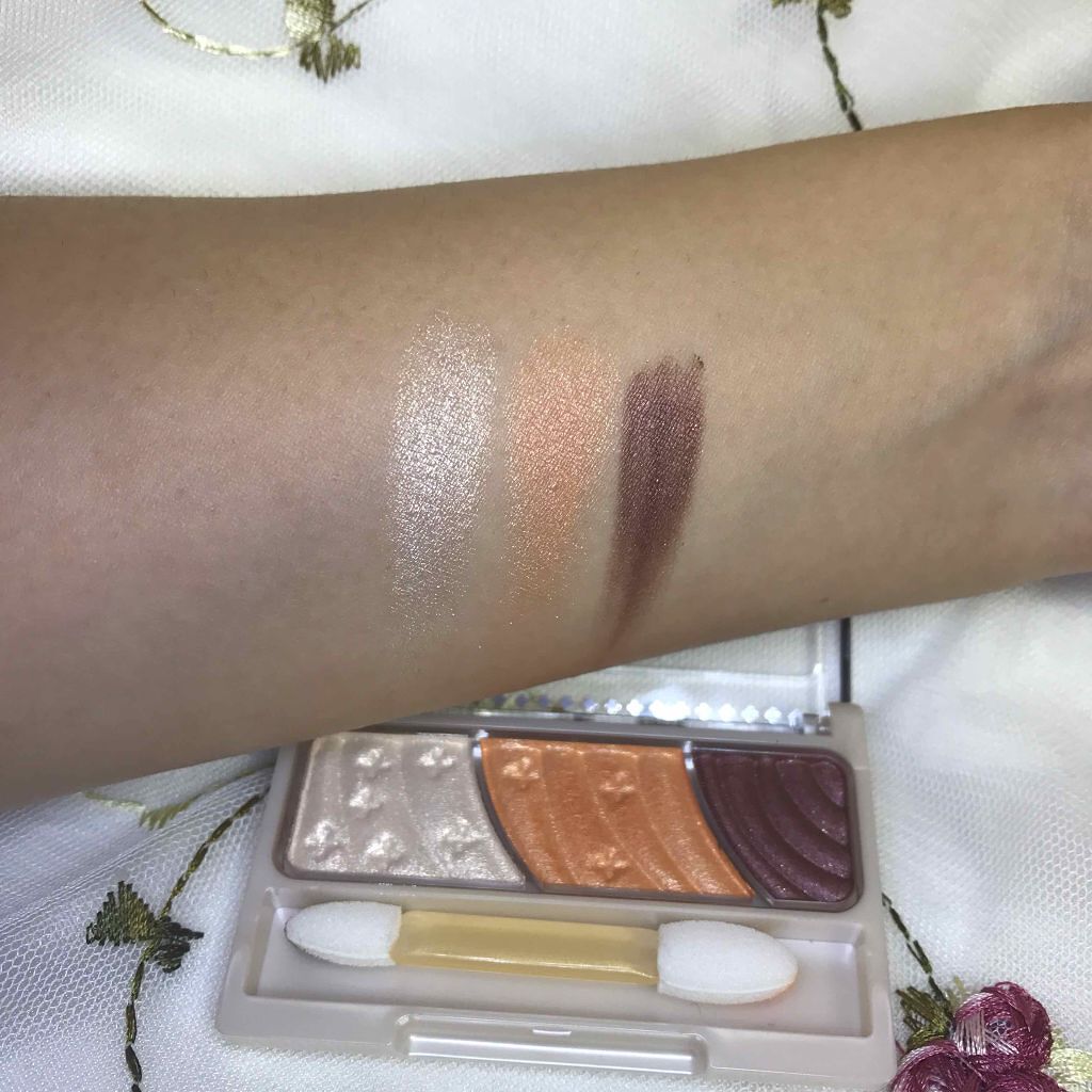 トーンアップアイシャドウ/CEZANNE/アイシャドウパレットを使ったクチコミ(3枚目)