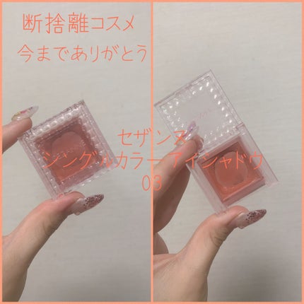 シングルカラーアイシャドウ/CEZANNE/単色アイシャドウを使ったクチコミ(1枚目)