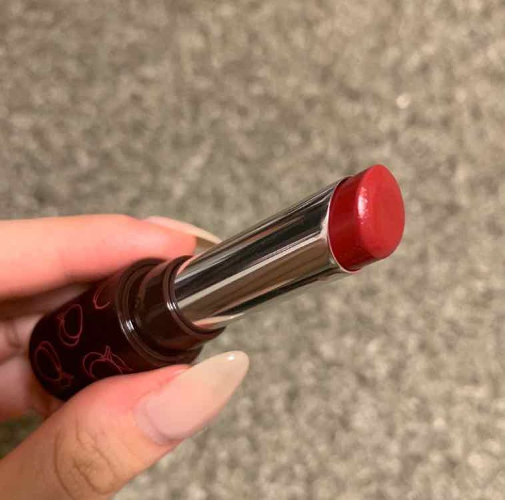 プラムメロウ グロウ リップラッカー/SKINFOOD/口紅を使ったクチコミ(2枚目)