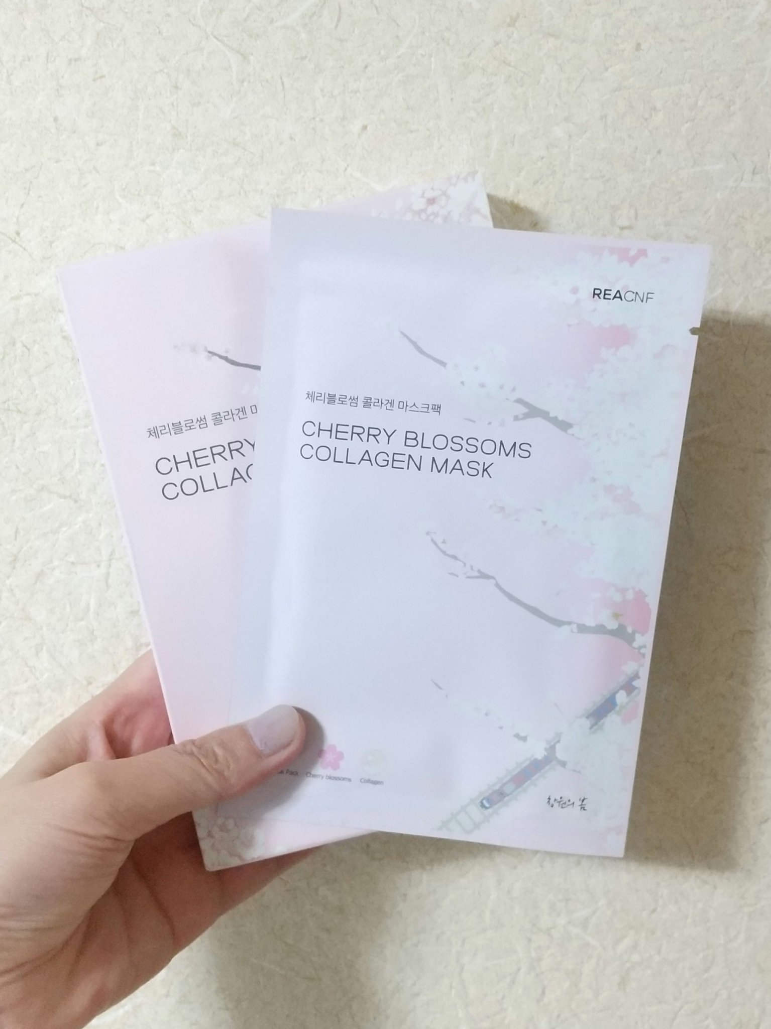 チェリーブロッサム コラーゲンマスク/REACNF/シートマスク・パックを使ったクチコミ（1枚目）