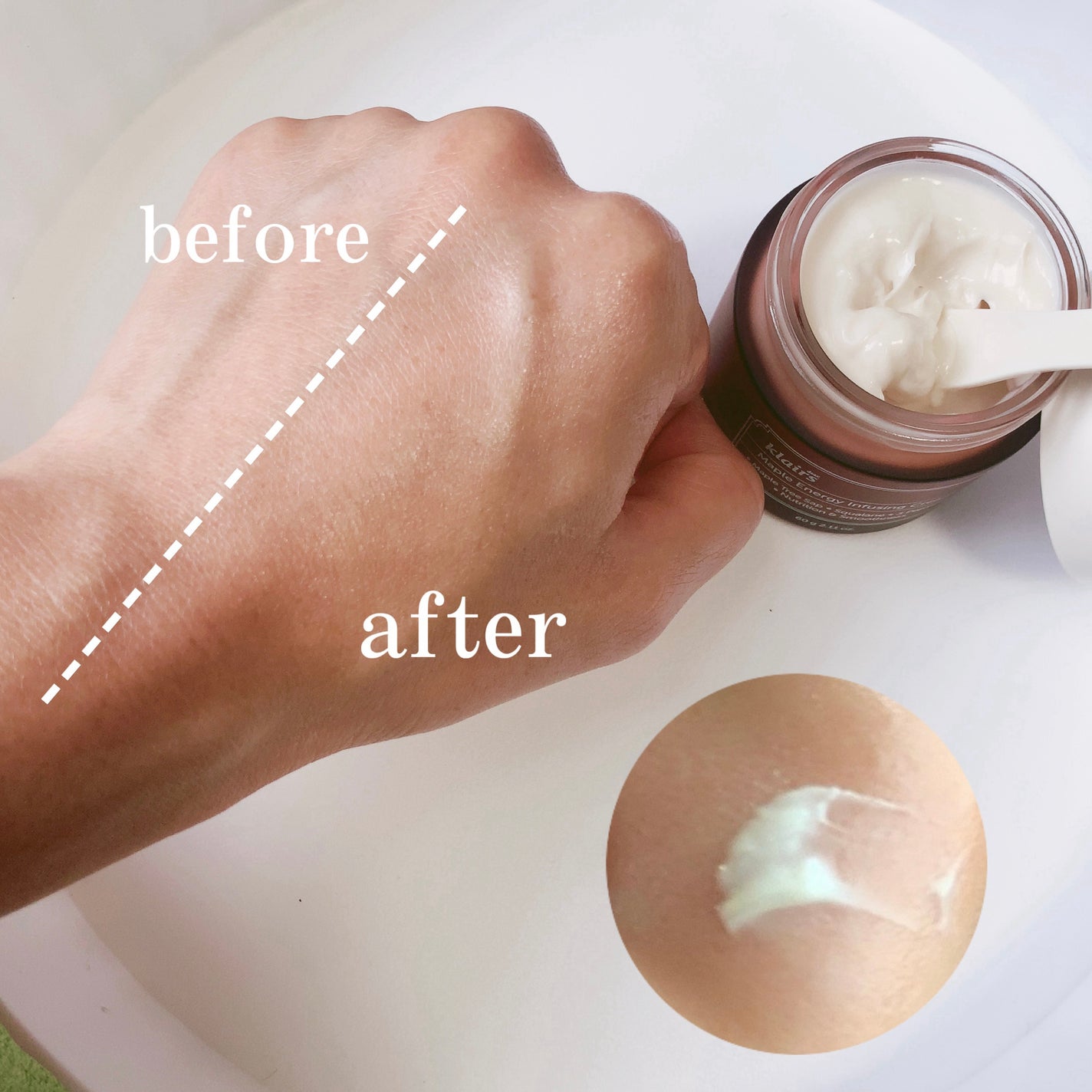 メープルエナジーインフュージングクリーム/Klairs/フェイスクリームを使ったクチコミ(4枚目)