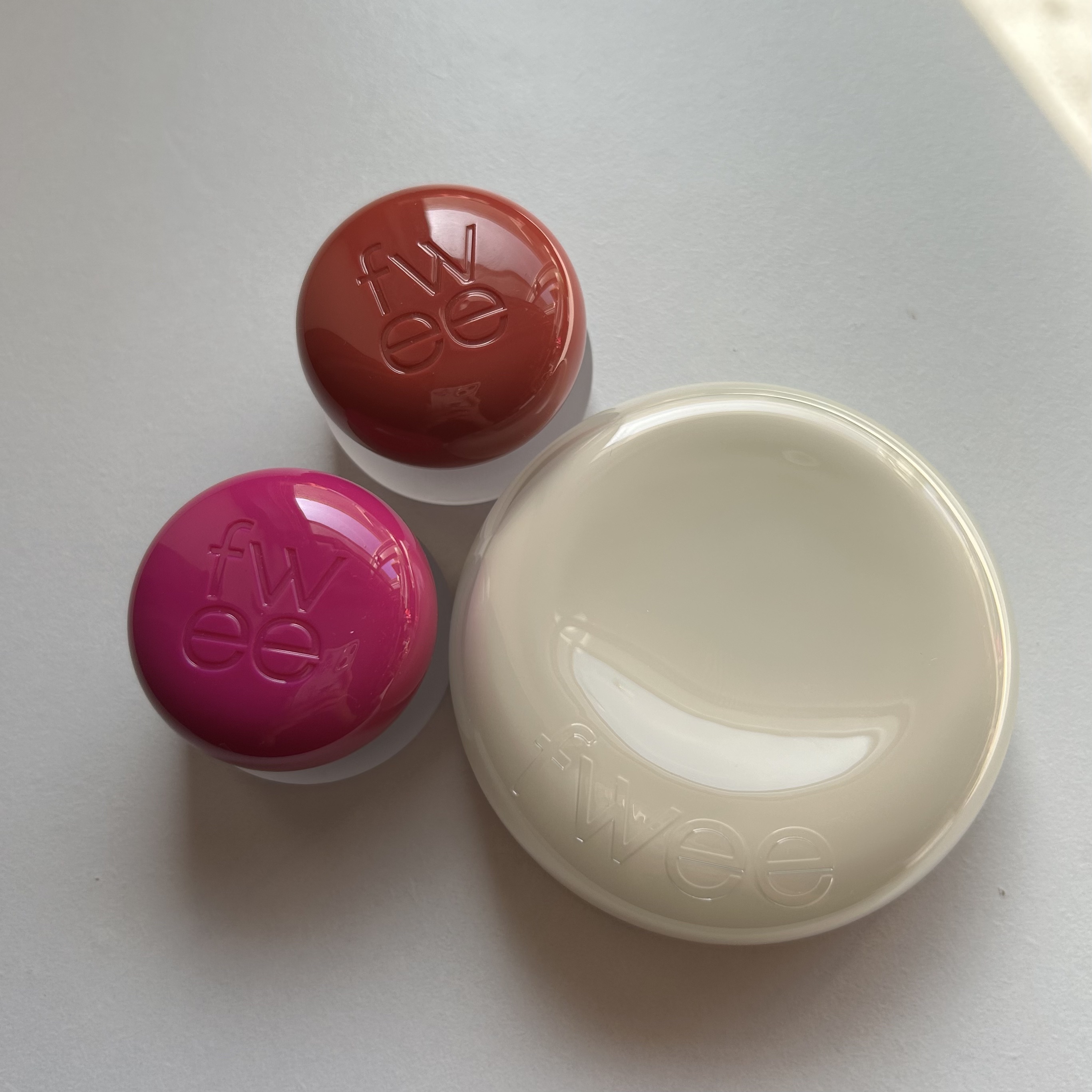 リップアンドチーク ブラーリープリンポット MV01 チリン/fwee/口紅を使ったクチコミ（2枚目）