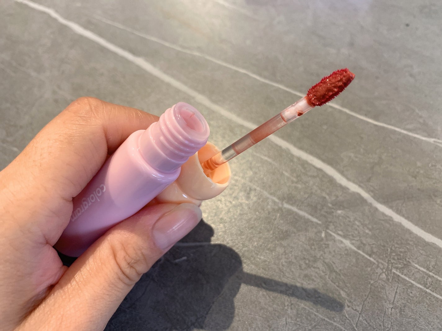 タンフルグラスティント/Colorgram/リップティントを使ったクチコミ(2枚目)