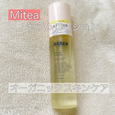 Mitea organicの
ホワイトニングセラムローション✨

透明感や美白、シミそばかすが気になる方におすすめの化粧水。

少しとろみがあってお肌に浸透しやすい🥳

オーガニックなのにお財布にも優し