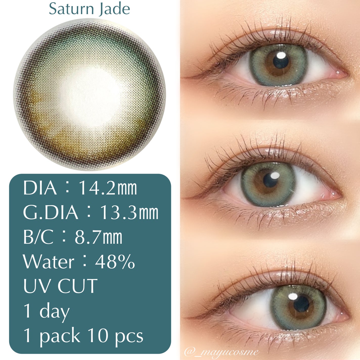 Lucir 1Day/mimundo/カラーコンタクトレンズを使ったクチコミ(5枚目)