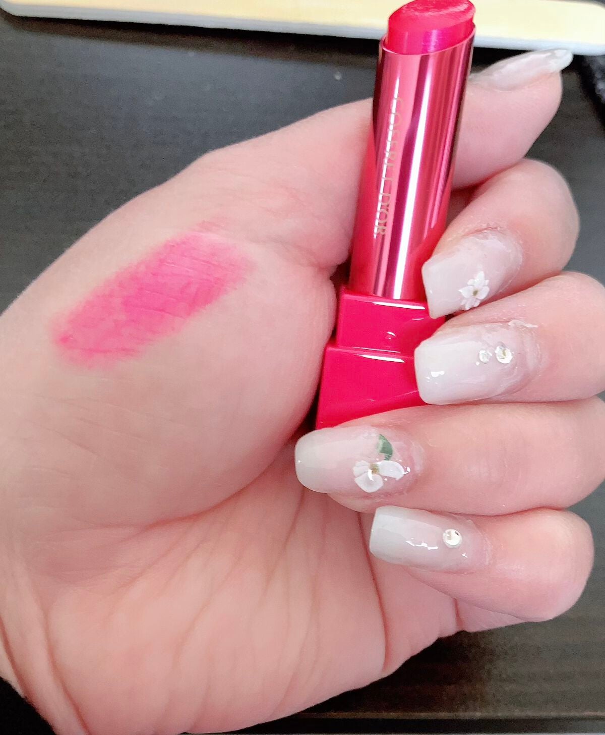 スキンシンクロルージュ/コフレドール/口紅を使ったクチコミ(1枚目)