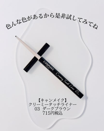 クリーミータッチライナー/キャンメイク/ジェルアイライナーを使ったクチコミ(6枚目)