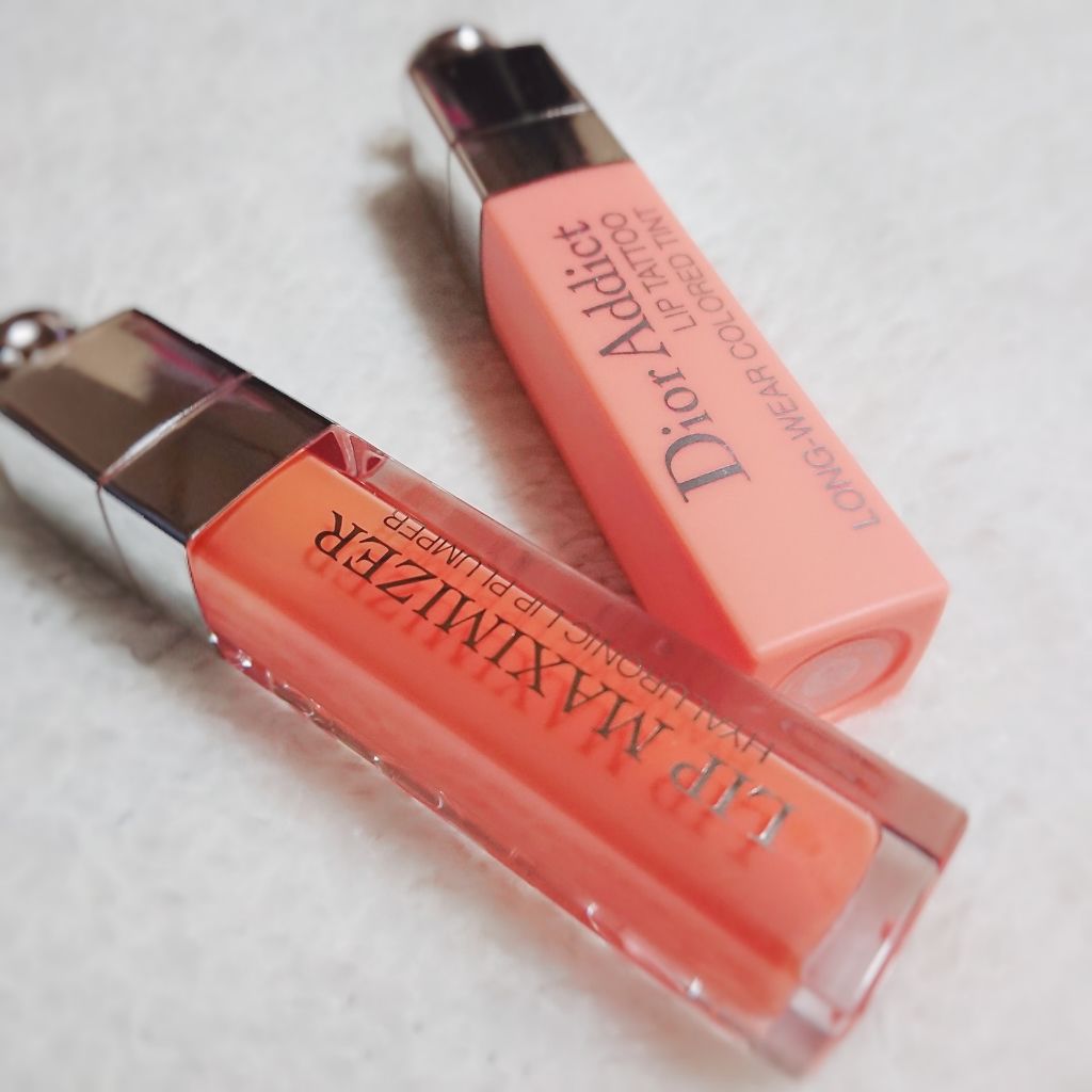 【旧】ディオール アディクト リップ ティント 341 ライチ/Dior/リップグロスを使ったクチコミ（1枚目）