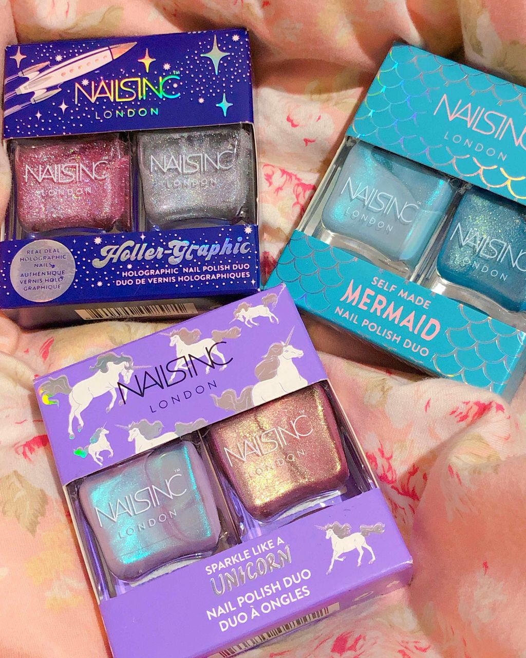 スパークル ライク ア ユニコーン ネイルポリッシュデュオ/nails inc./マニキュアを使ったクチコミ（1枚目）