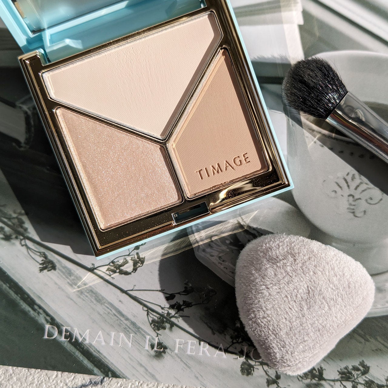 ハイライトシェーディングパレット/TIMAGE/パウダーハイライトを使ったクチコミ(1枚目)