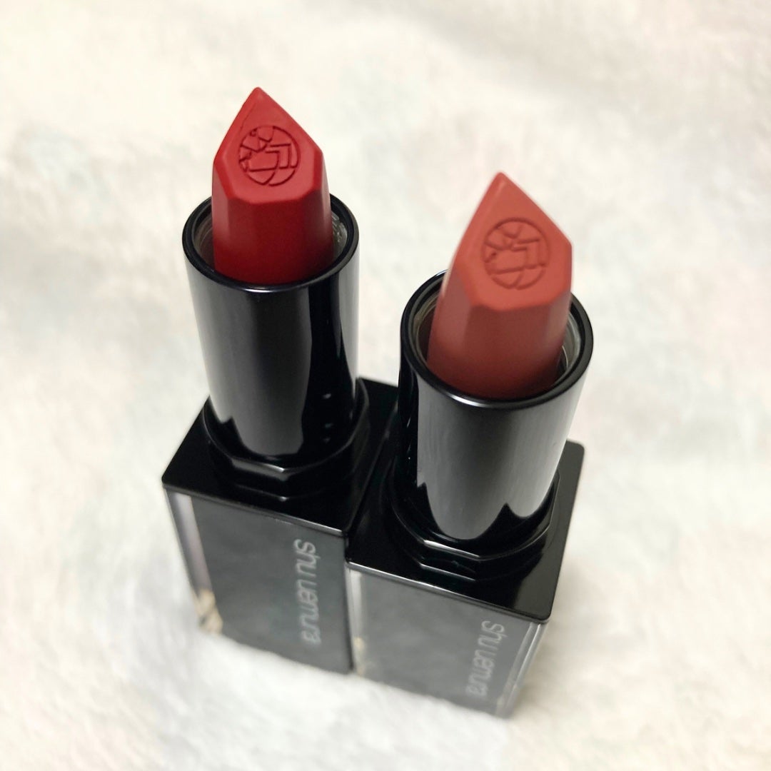キヌ ルージュ マット/shu uemura/口紅を使ったクチコミ(2枚目)