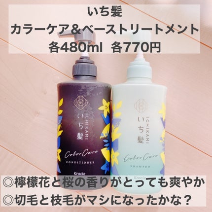 カラーケア&ベーストリートメント in シャンプー/コンディショナー/いち髪/市販シャンプーを使ったクチコミ(1枚目)