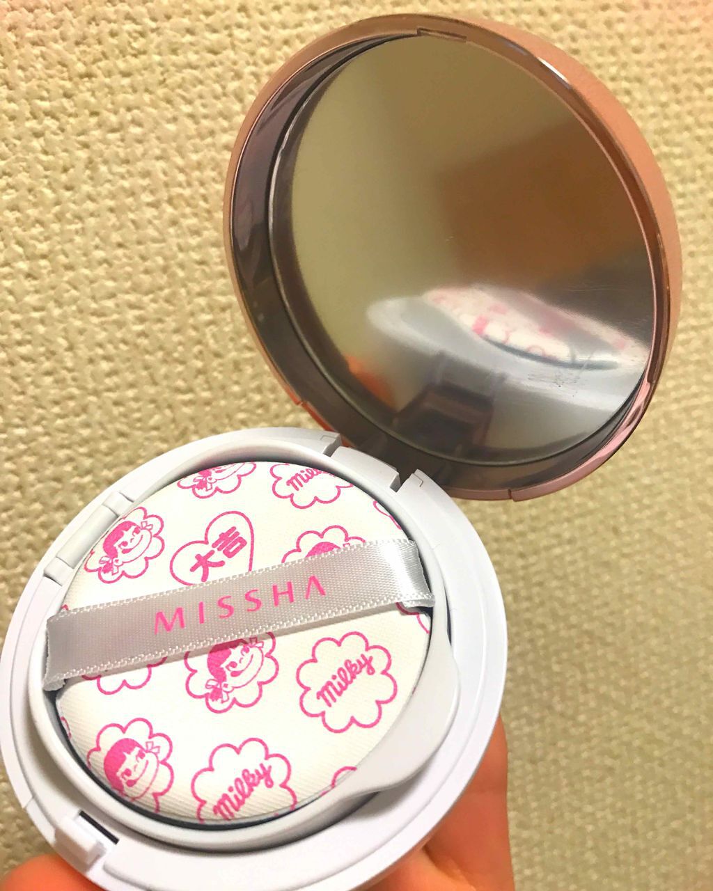 M クッションベース（ミルキー）/MISSHA/化粧下地を使ったクチコミ（2枚目）