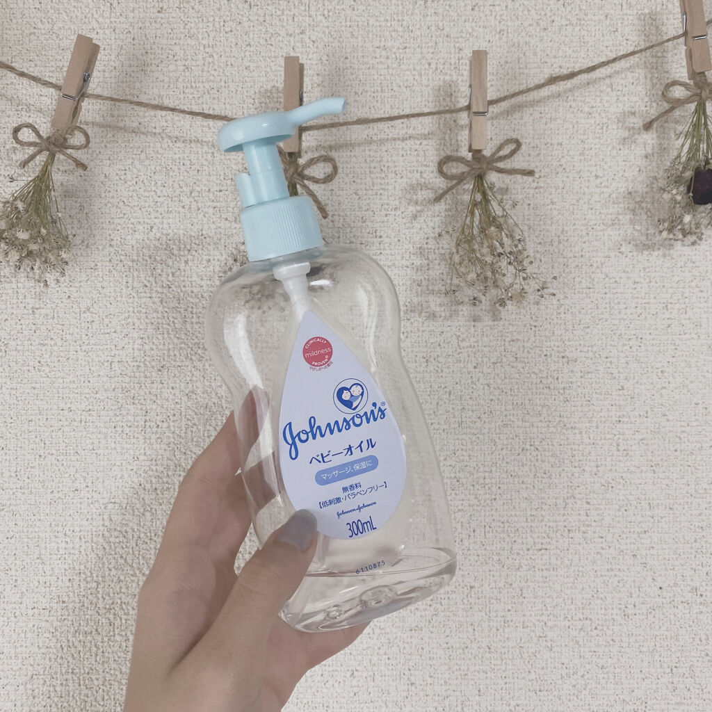 ジョンソン ベビーオイル 無香料/ジョンソンベビー/ボディオイルを使ったクチコミ（2枚目）