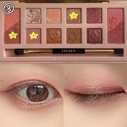 ZEESEA「ファンタジーパーク」12色アイシャドウパレット/ZEESEA/アイシャドウパレットを使ったクチコミ(5枚目)