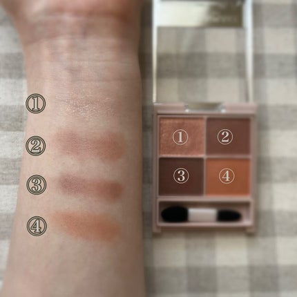 シルキースフレアイズ(マットタイプ)/キャンメイク/アイシャドウパレットを使ったクチコミ(3枚目)