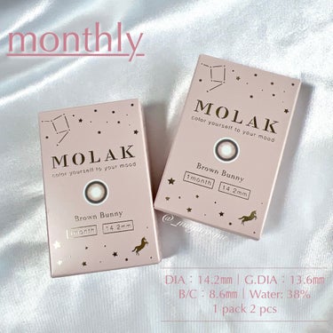 MOLAK MOLAK 1dayのクチコミ「太フチデザインで瞳きゅるん♡
ーーーーーーー
MOLAK
Brown Bunny
ーーーーーー.....」（3枚目）