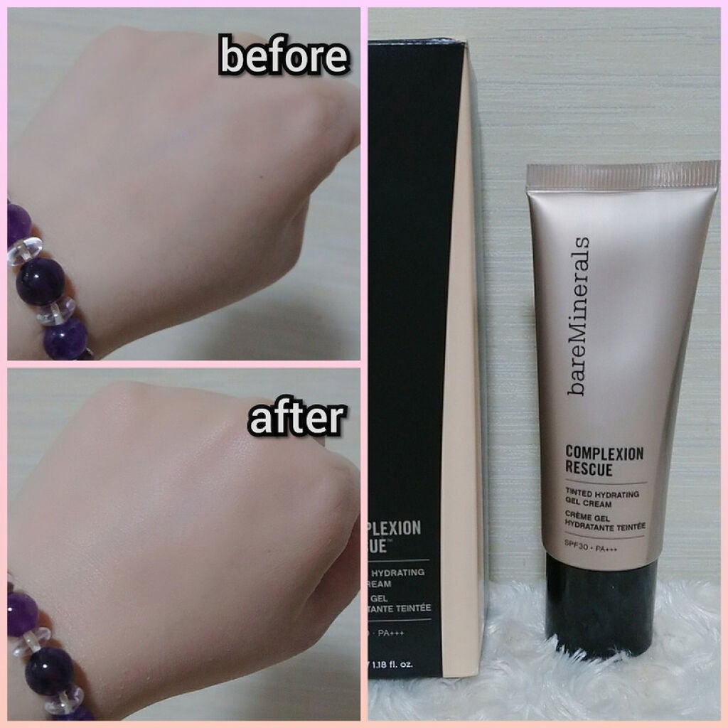 CR ティンテッド ジェル クリーム b/bareMinerals/クリーム・エマルジョンファンデーションを使ったクチコミ(3枚目)