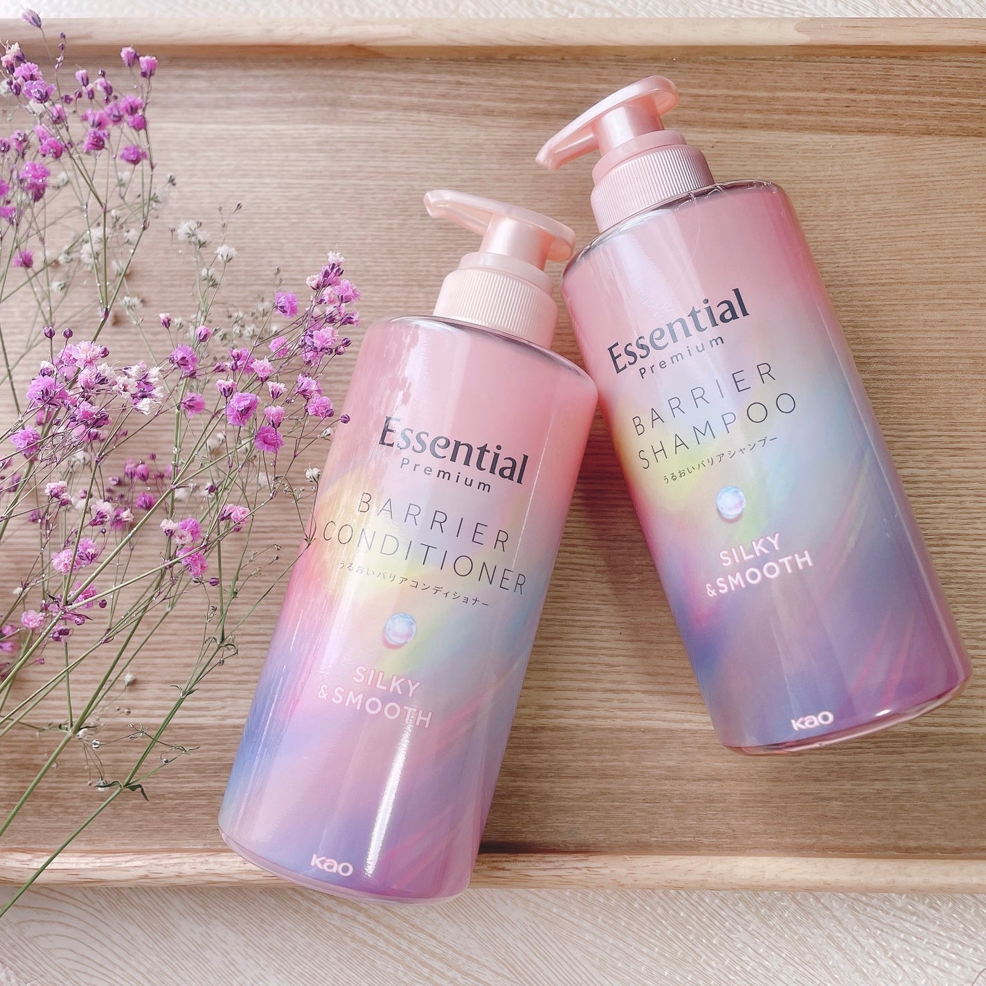 エッセンシャルプレミアム バリアシャンプー・コンディショナー シルキー&スムース/エッセンシャル/市販シャンプーを使ったクチコミ(1枚目)